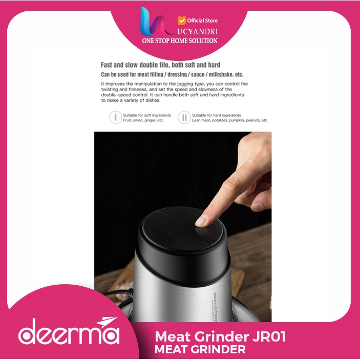 Electric Meat Grinder 1.8L Household kitchen safety me Deerma DEM-JR01