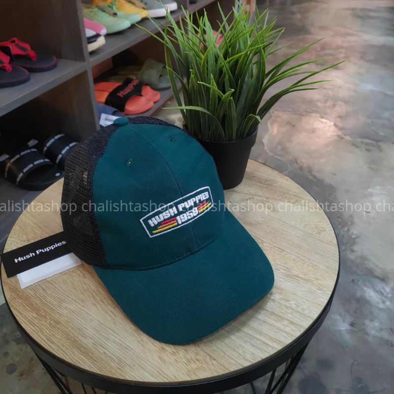 Topi HUSH PUPPIES ORIGINAL Topi Pria Topi Trucker - KNOXVILLE Green
