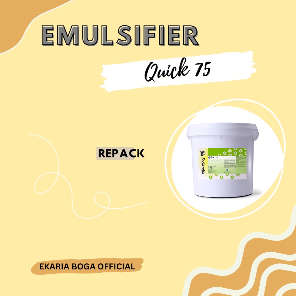 

EMULSIFIER | PENGEMULSI | CAKE GEL | SP | QUICK 75 KILOAN