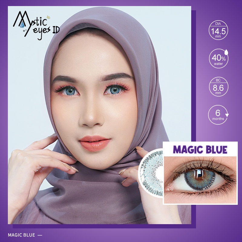 [✅COD] MYSTICEYES SOFTLENS COLORFUL MAGIC SERI LENSA KONTAK  BIG EYES COLOR CONTACT LENS 14.5MM (NORMAL)