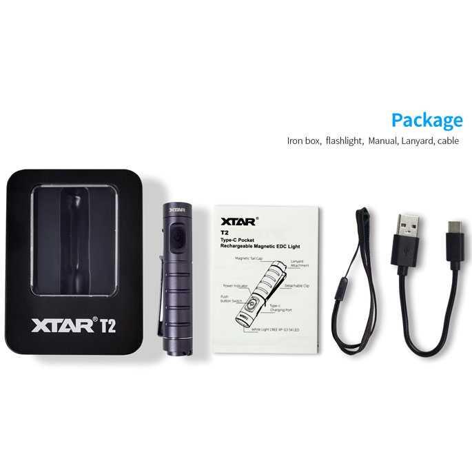 Xtar Senter Mini Saku CREE XP-G3 S4 650 Lumens - T2 - Black