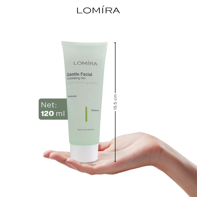 Lomira gentle facial exfoliating gel Gel 120 ml