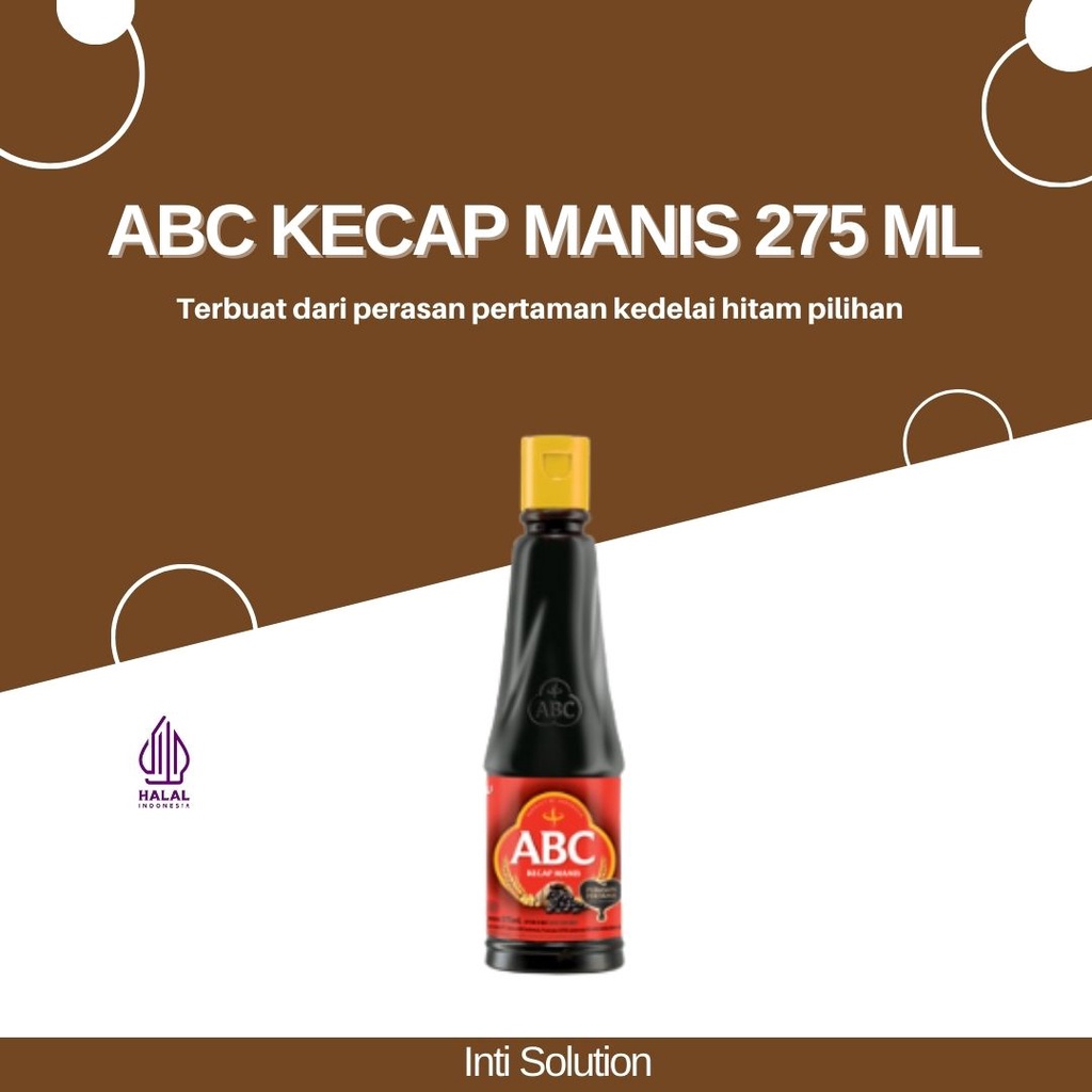 ABC Kecap Manis 275 ml Kemasan Botol 1 KARTON ISI 24 PCS