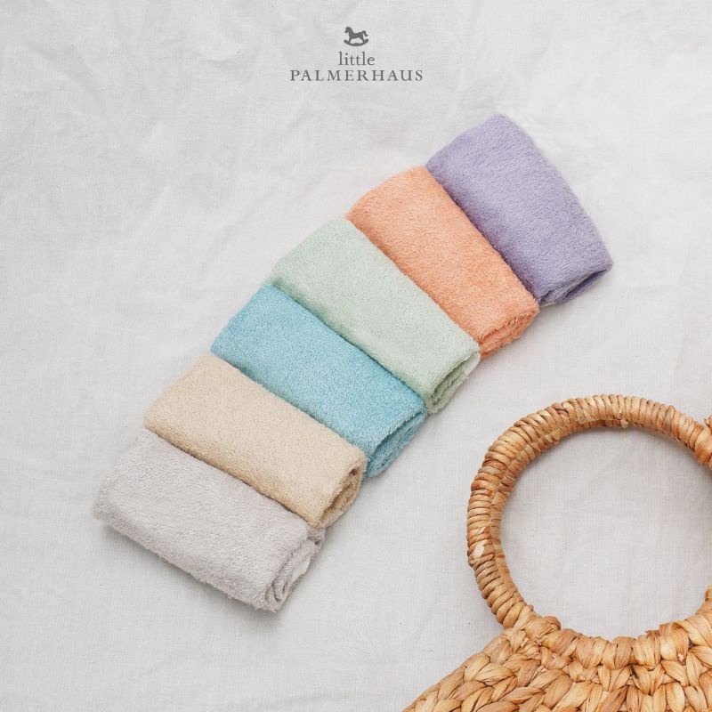 waslap bamboo by little palmerhaus, washcloth,waslap anak, sapu tangan handuk bayi