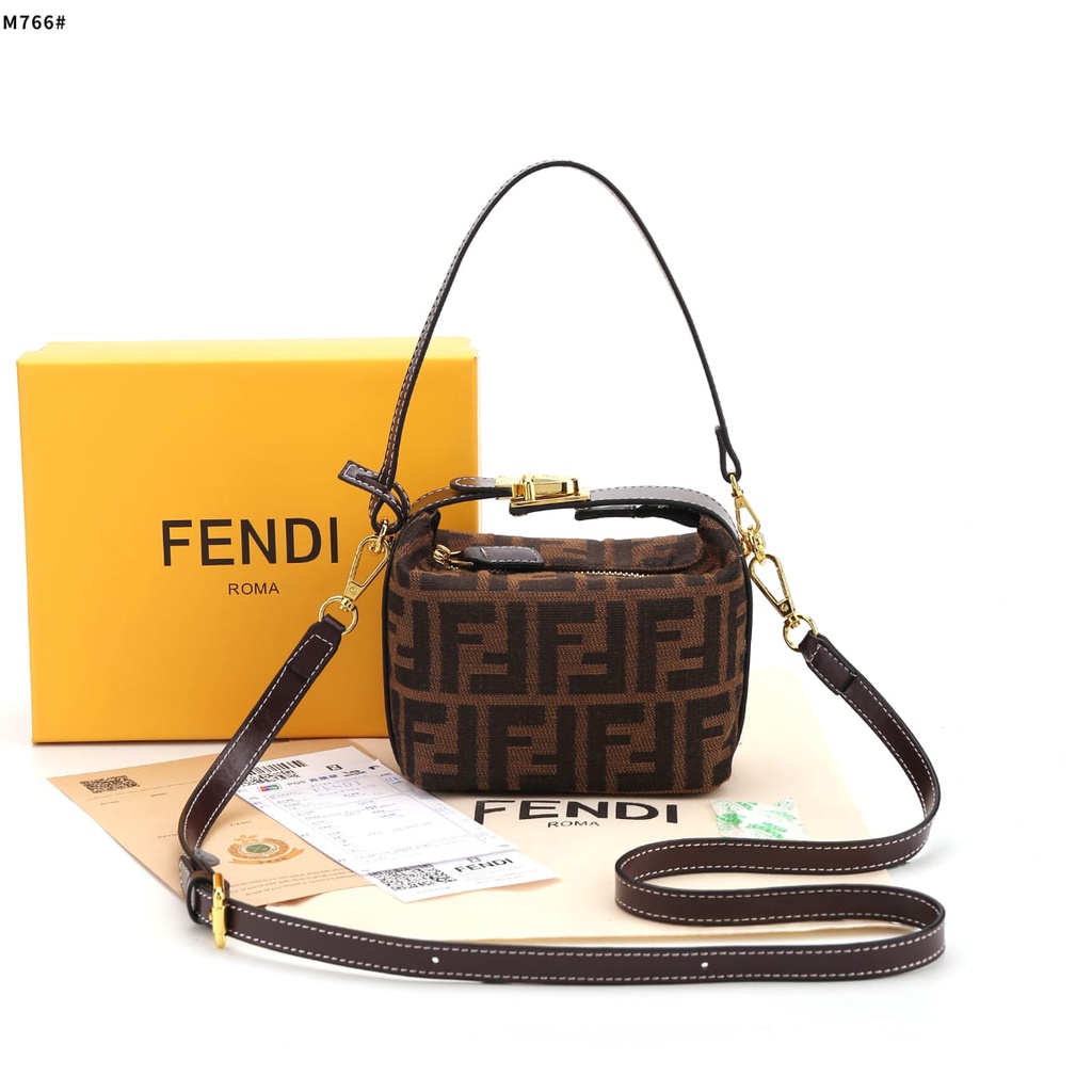 FD Tobacco FF Canvas Mini Bag's Gold Hardware M766