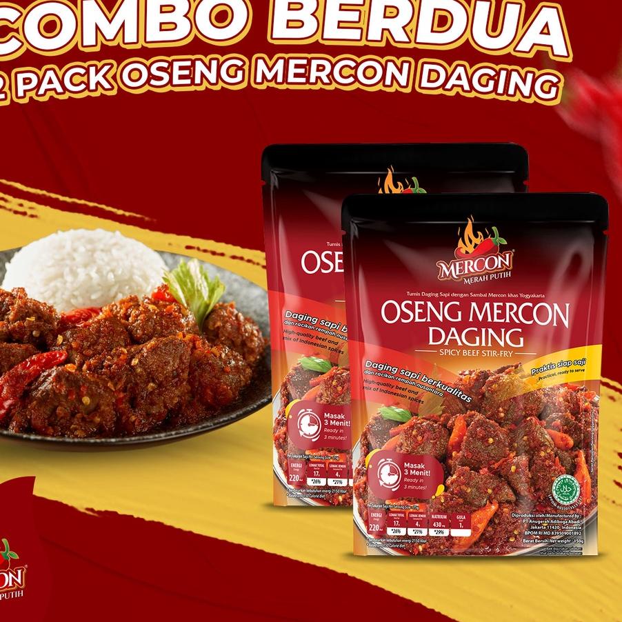 

☀ Mercon Merah Putih - Hemat Combo Berdua || 2 x Oseng Mercon Daging ➪