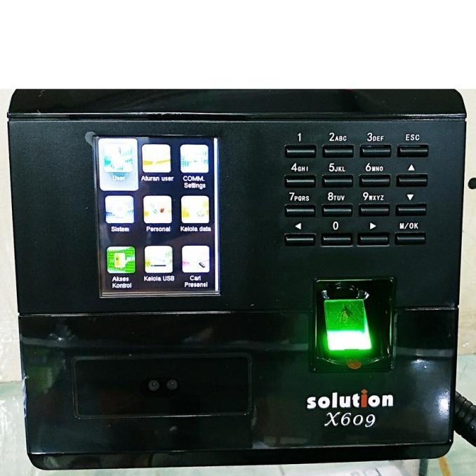 Mesin Absen Absensi Finger Print Sidik Jari Wajah Solution X-609 X609