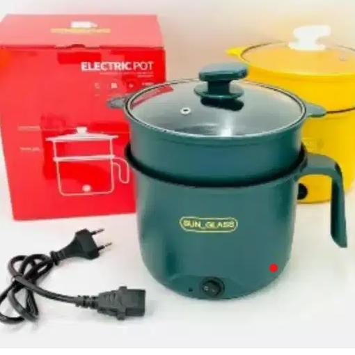 5.5 COD [KJO] PANCI SUN GLASS / Panci Listrik Kukus Plastik serbaguna Kenzjayaolshop