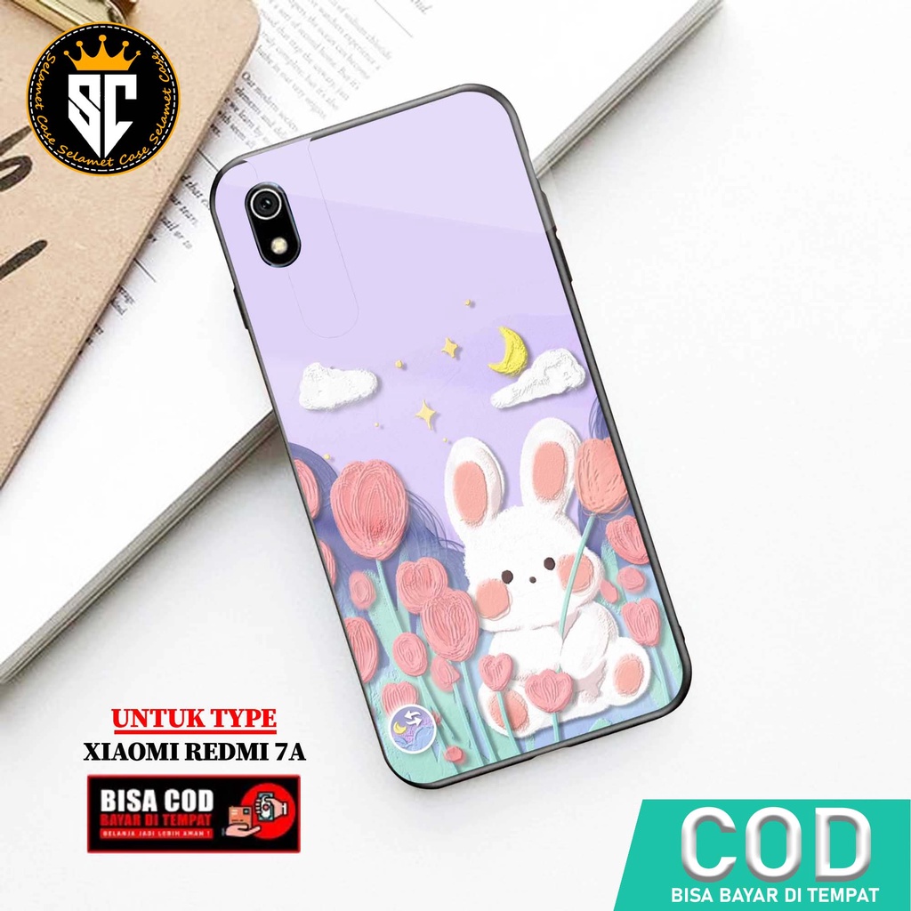 Case Xiaomi Redmi 7A Casing Xiaomi Redmi 7A  Selamet Case [Rabbit] Case Glossy Case Aesthetic Custom