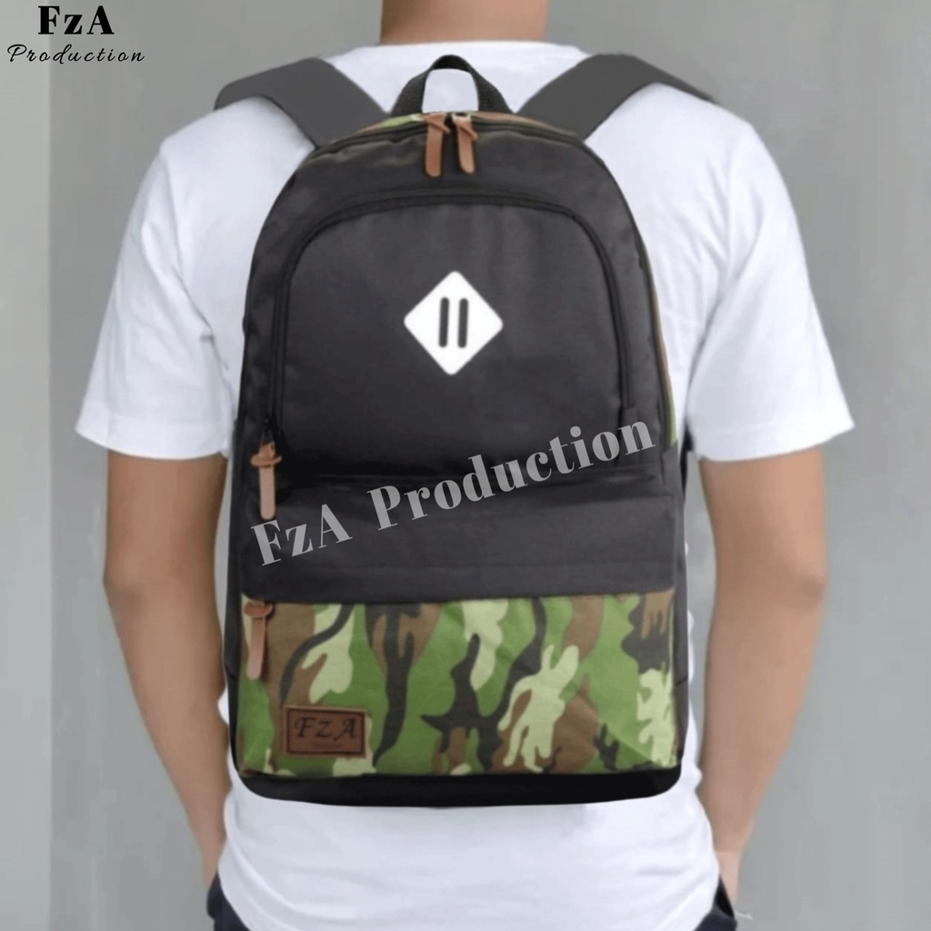 FzA Official - Tas Ransel Gendong Laptop Distro Sekolah Kuliah Pria Wanita Backpack Murah Original Tas Punggung Laptop -BASD