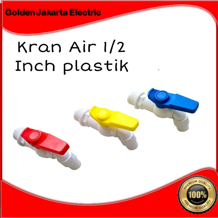 Keran PVC Taman 1/2&quot; inch KOSS Kran Taman Tembok Plastik