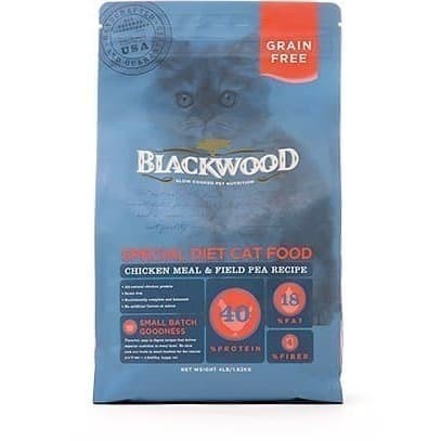 Blackwood GRAINFREE adult cat food chicken meal &amp; field pea recipes 4 LB