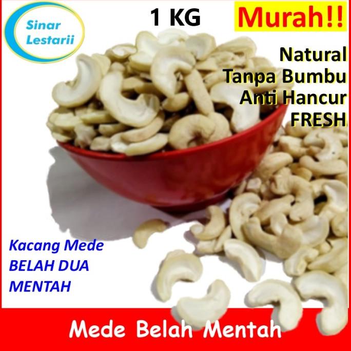 

KACANG MEDE MEDE MENTAH BELAH DUA 1KG - KACANG MENTE BELAH KILOAN EL09I09A82L