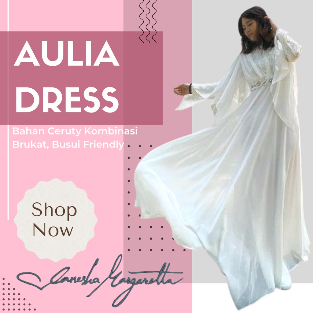 Maxi Dres Long Dress Gamis Gaun Pesta Muslim Muslimah Wanita Terbaru Kekinian 2022