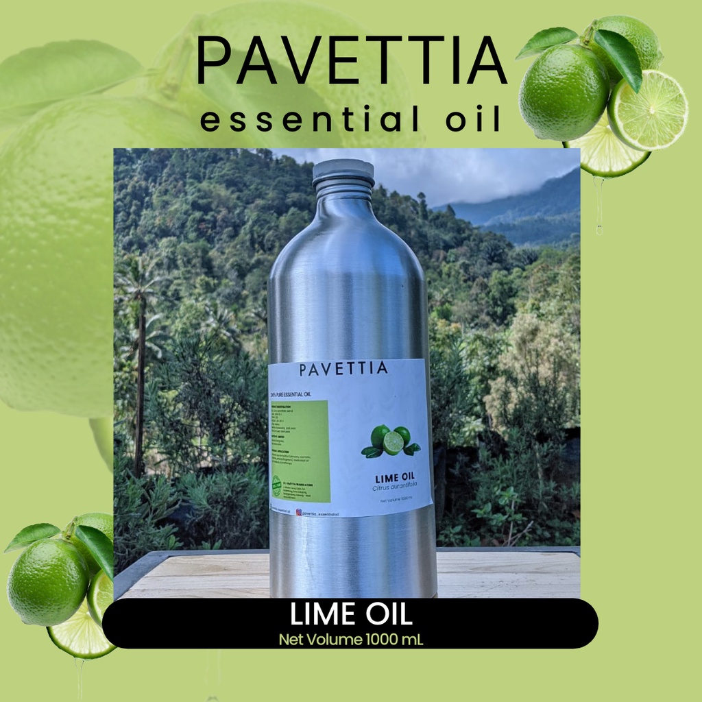 1000 ml - Minyak atsiri jeruk nipis / lime essential oil (Citrus aurantiifolia)
