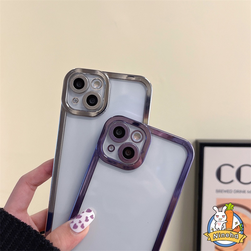 Case Pelindung Bumper Warna Permen Transparan Tahan Banting Untuk iPhone 13 12 11 Pro Max X Xr Xs Max SE 2020 8 7 6 6s Plus