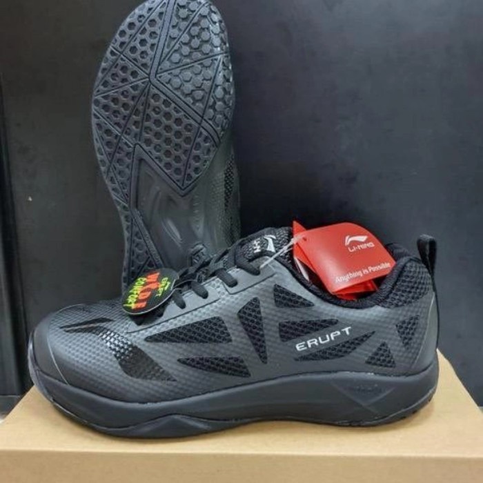 {MentariStore} Sepatu Badminton Lining Erupt Sepatu Bulutangkis Lining Erupt Sepatu - Navy 40 Diskon