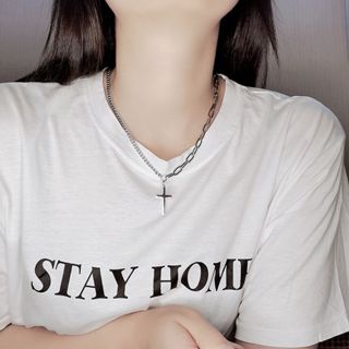 T&amp;Y Perhiasan Kalung Wanita Korea Kalung Love Kalung Choker Desain Love Gaya Korea