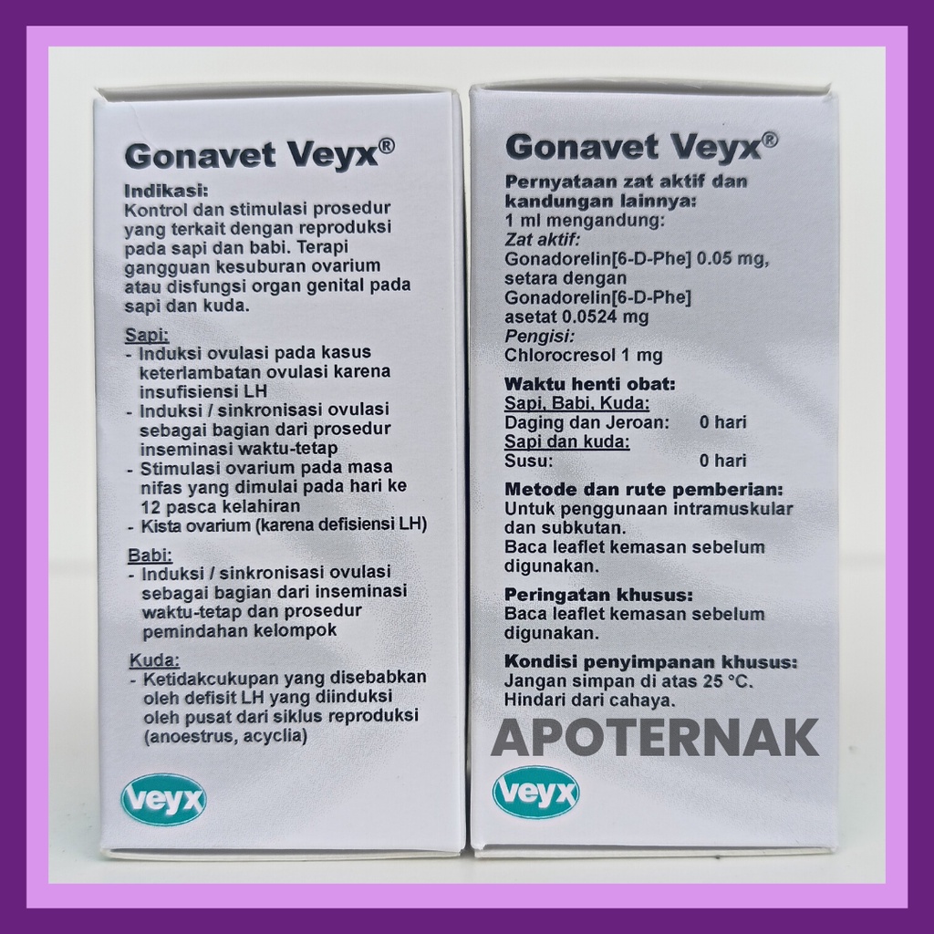GONAVET VEYX 10 mL | (Gonarelin gnrh) Like Fertagyl Conceptase