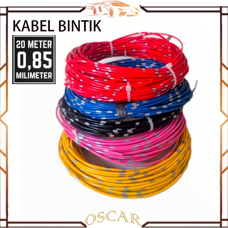 KABEL BINTIK SERABUT TEMBAGA 0.85MM x 20M KABEL BODY MOBIL MOTOR KUALITAS ASTRA UNIVERSAL