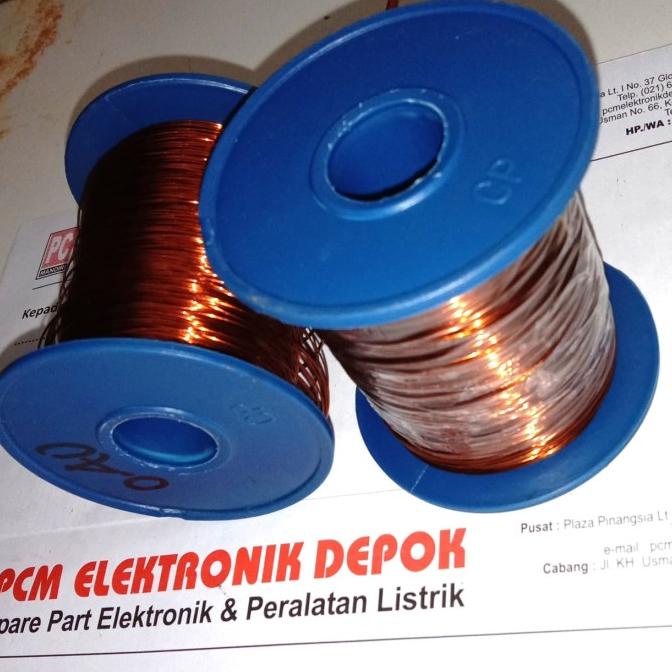 Kawat tembaga email enamel 0.7mm 0.7 mm per meter pcmelektrob9090 Juara