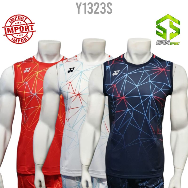 [Y1323S] Baju Singlet Badminton Import Go Premium Quick Dry Terbaru Kaos Bulutangkis Jersey Olahraga