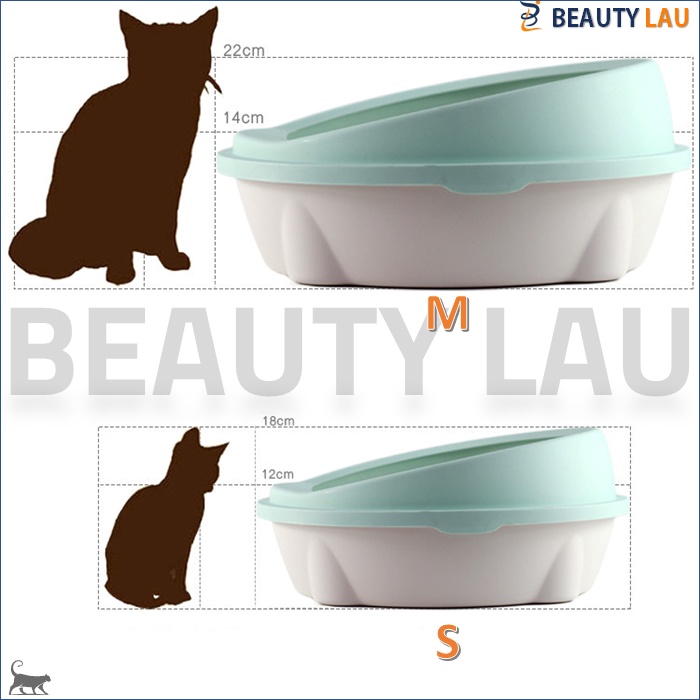 TEMPAT PASIR KUCING CAT LITTER BOX KUCING JUMBO TOILET KUCING BAK TEMPAT KOTORAN PUP POOP KUCING JUMBO