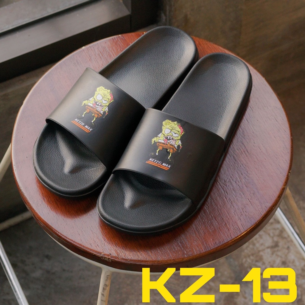 Sandal Selop Bahan Karet Design Simple Sandal Slop Pria Ketzo Max original ( KZ09 - KZ15 )