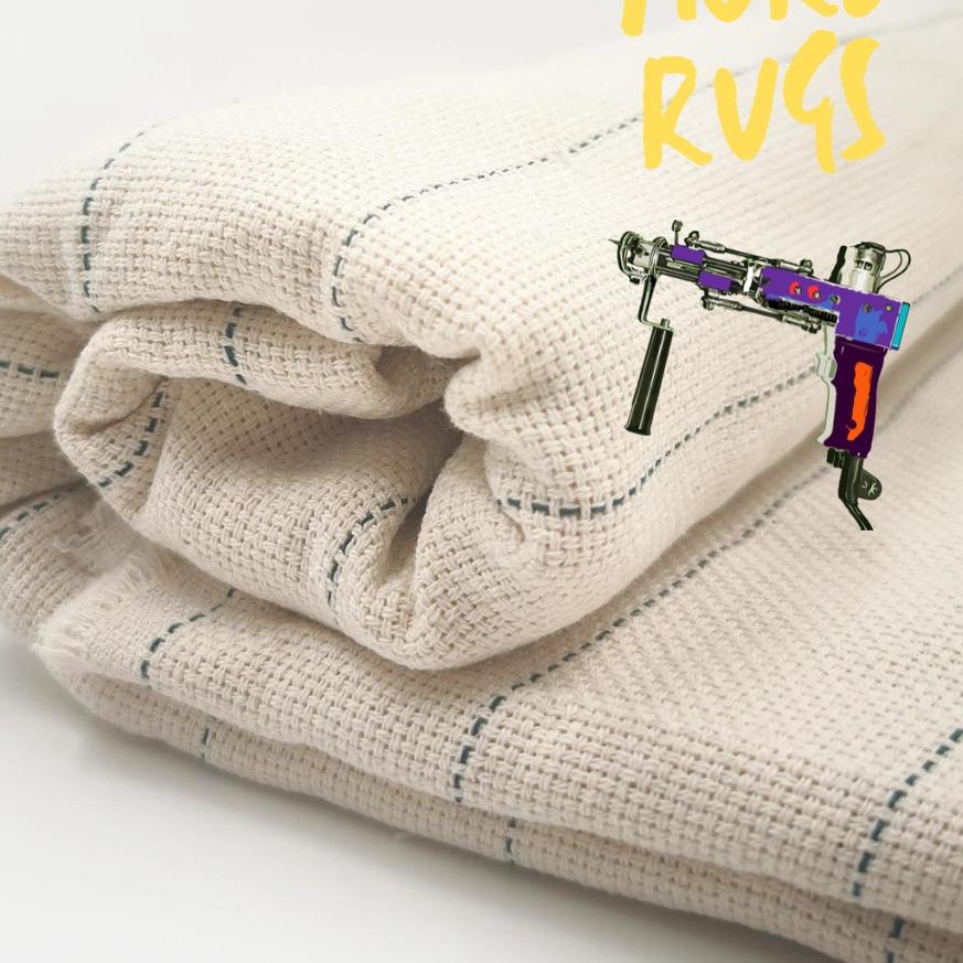 ➼  Monks Cloth / Cotton Tufting Fabric Cloth / Kain Karpet /punch needle ►