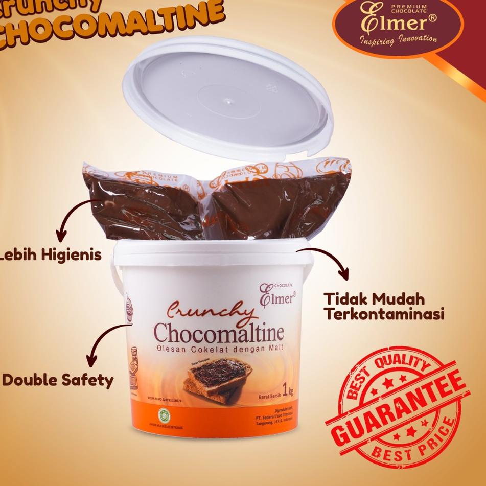 

★ Elmer Spread Crunchy Chocomaltine 1 kg ❅