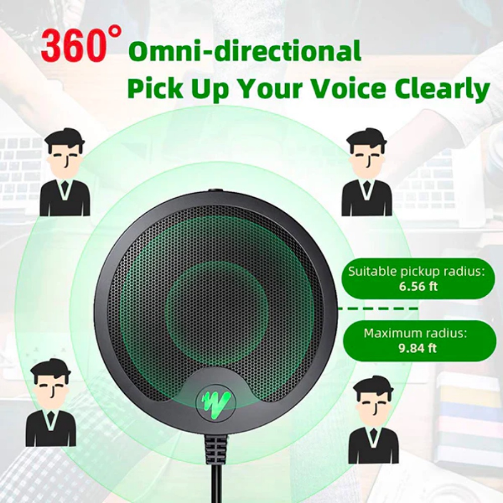 MAONO USB Conference Mic Rapat Omni Directional / Microphone AU-BM10 Meeting Zoom Google Meet Skype