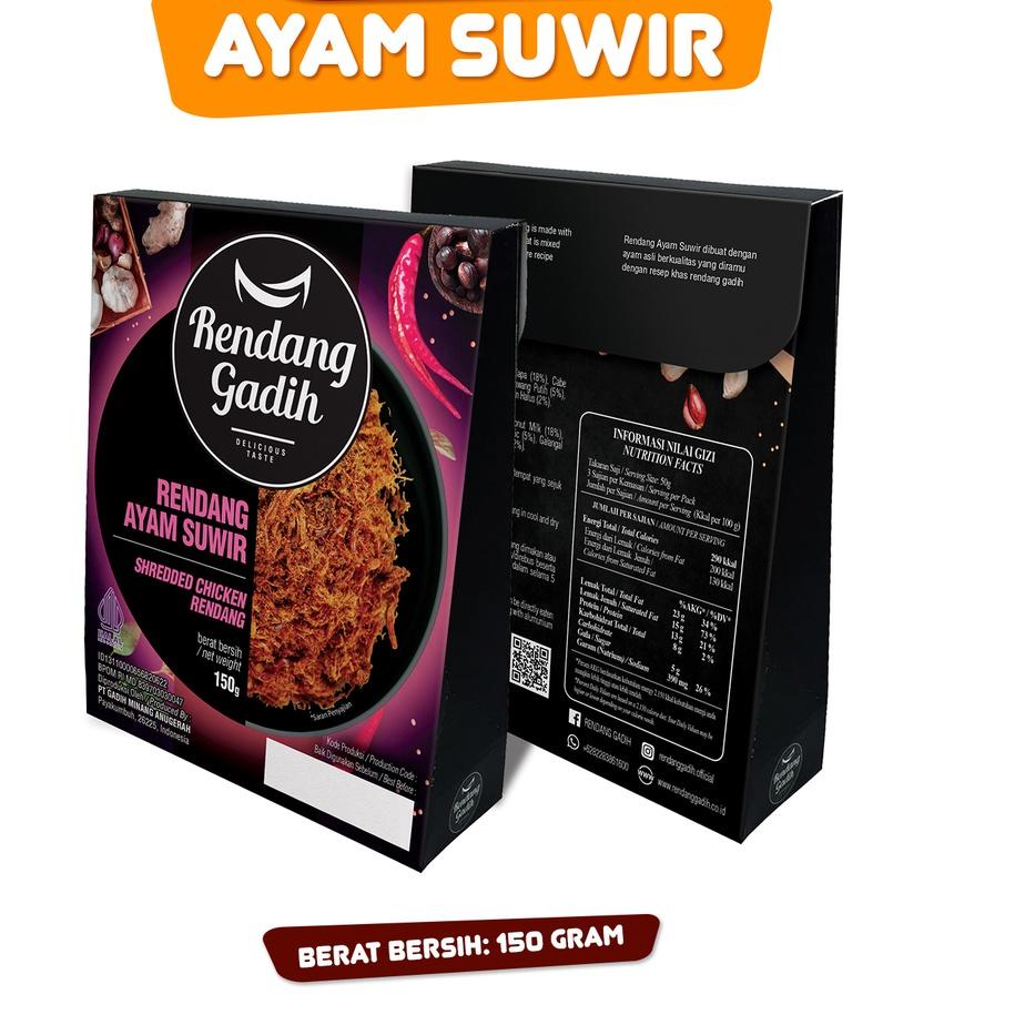 

✨TERBARU✨ Rendang Daging Ayam Suwir - Rendang Gadih murah