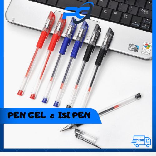 

PUGA - Pena Gel 0.55mm Standard | Pulpen Tinta Cair | Alat Tulis Sekolah Kantor | Pen Warna Warni Pena Ujung Lancip