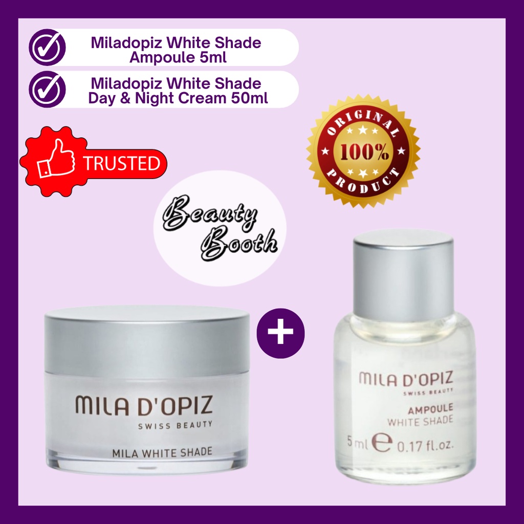 MILADOPIZ White Shade Ampoule 5ml + White Shade Day &amp; Night Cream 50ml