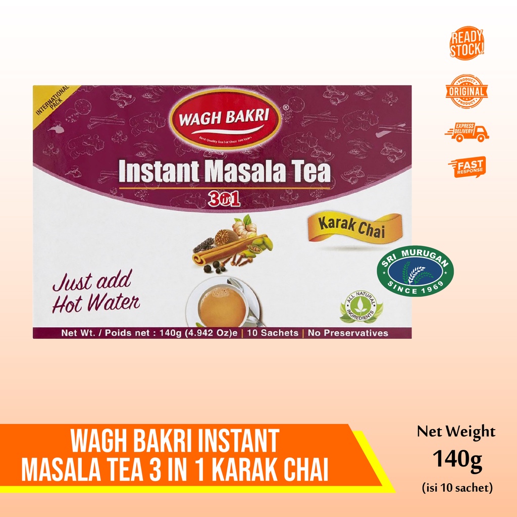 

WAGH BAKRI INSTANT MASALA TEA 3 in 1 260GR