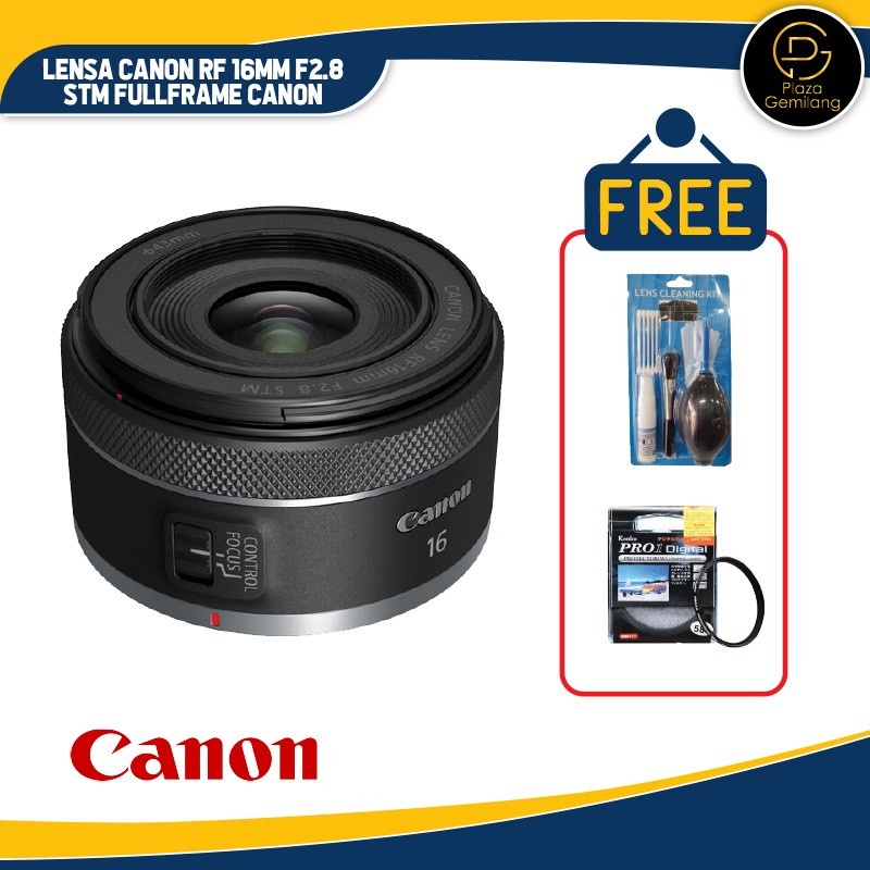 Lensa Canon RF 16mm f2.8 STM Fullframe Canon RF16mm 16 mm f/2.8