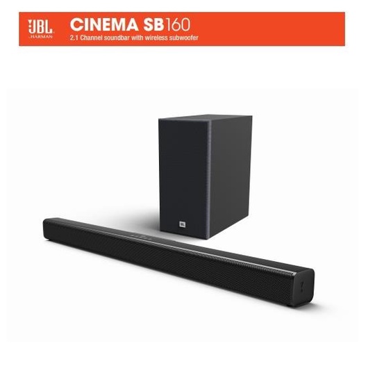 Terlaris Jbl Cinema Sb160 2.1 Channel Soundbar With Wireless Subwoofer
