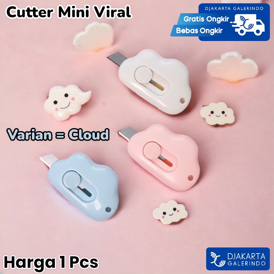 Cutter Mini Lucu Viral Carrot Wortel Karakter - Pisau Mini Carrot Wortel - Silet Mini