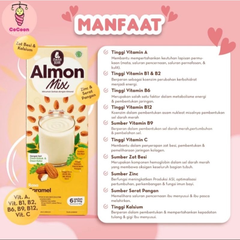 

Almon mix rasa caramel