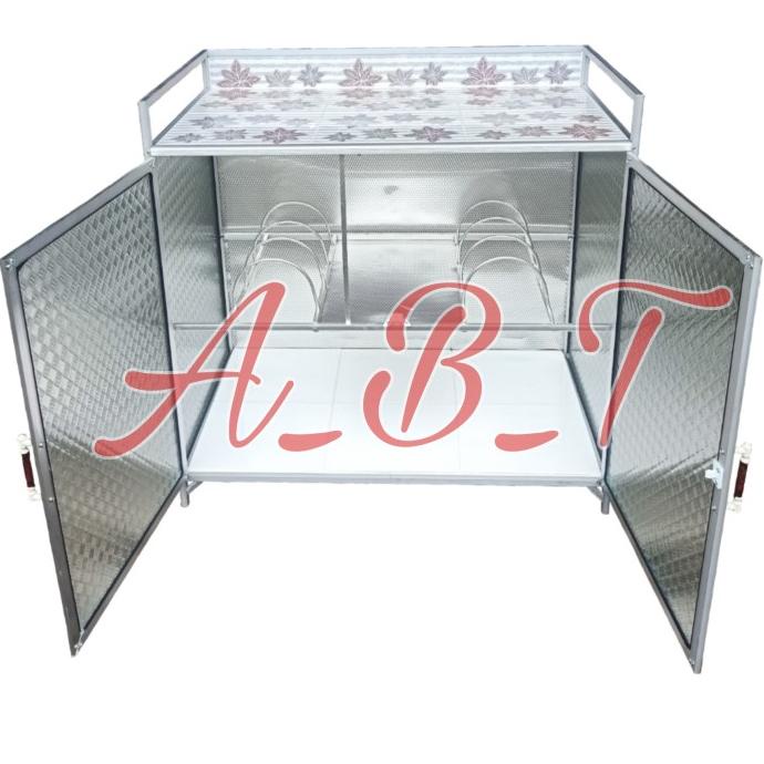 Rak Kompor Meja Piring 2 Pintu Bawah Full Keramik [Cod]