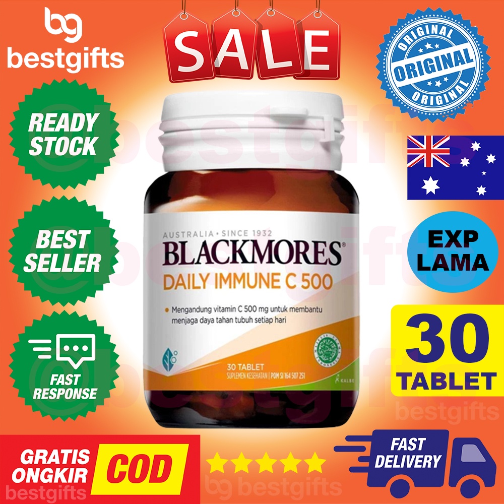 BLACKMORES DAILY IMMUNE C 500 VITAMIN C IMUNITAS MEMBANTU DAYA TAHAN TUBUH 30 TABLET