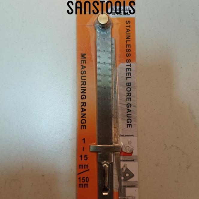

Tapper Gauge + Mistar 15Cm 150Mm Penggaris Lancip Murah Model Sk700S