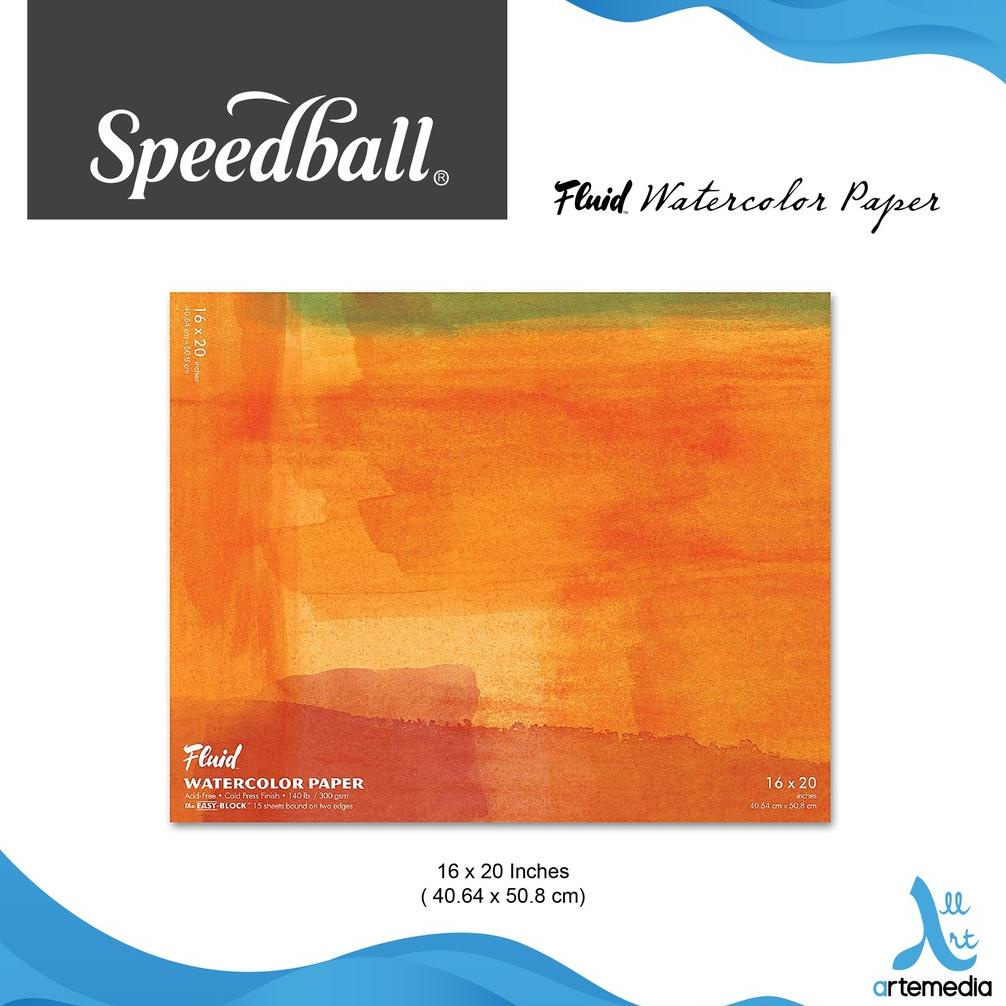 

Watercolor Pad Speedball Fluid 16x20 inch Watercolor Paper Block