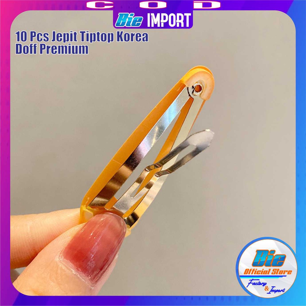 10 Pcs Jepit Tiptop Korea Doff Premium Impor Best Seller