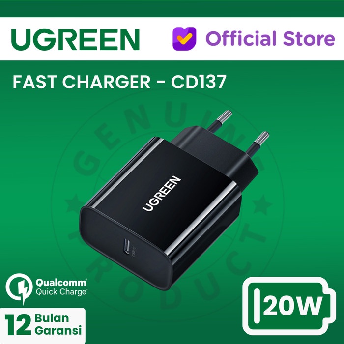 Charger Ugreen Iphone Fast Charger 20W