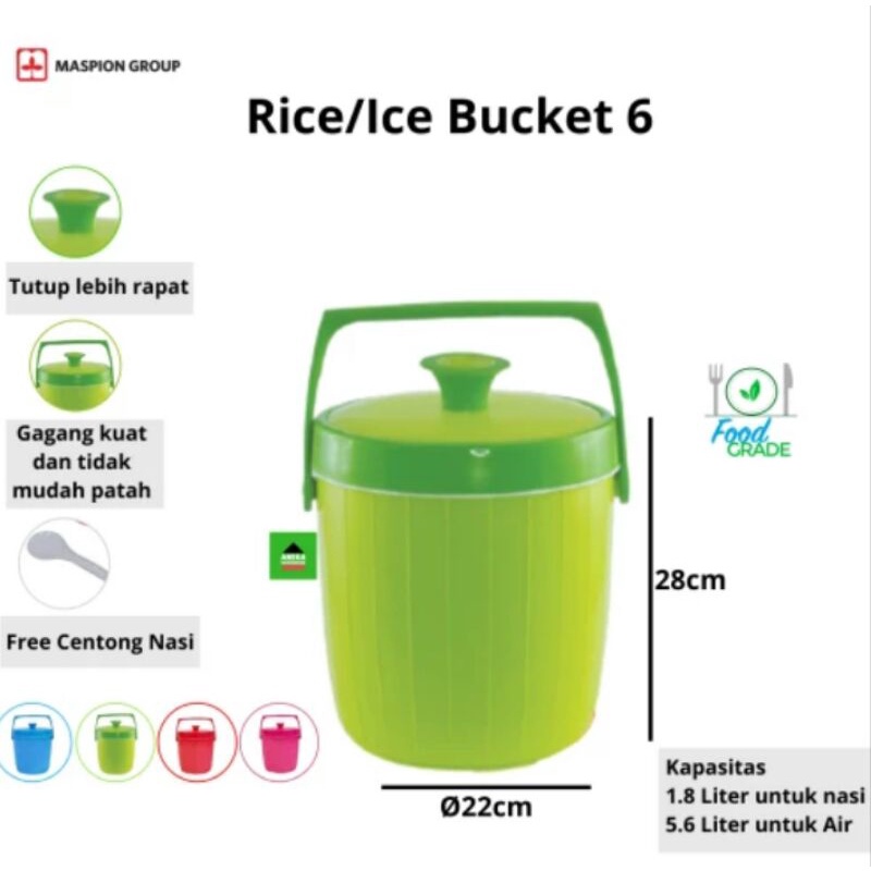 Rice bucket maspion Termos Nasi Terbaruuu