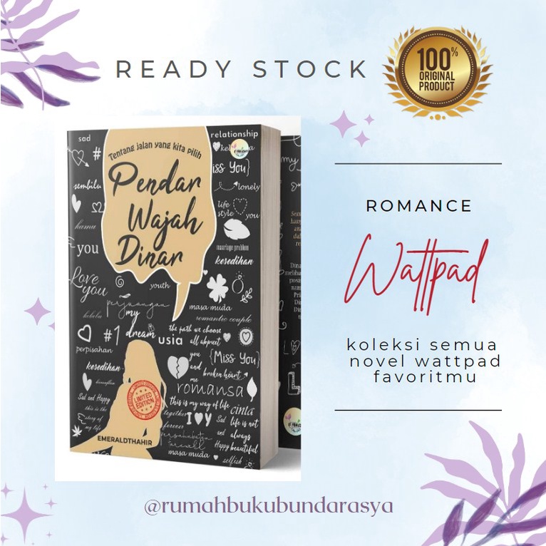READY STOK - THR 2 + Pendar Wajah Dinar by Emeraldthahir novel wattpad ori rekomendasi novel indones