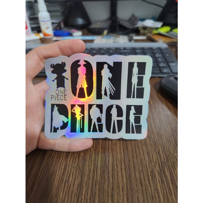 

Sticker Hologram Anime Besar - PSH1516 - One Piece - Logo One Piece