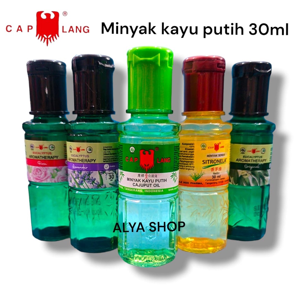 Minyak Kayu Putih Cap Lang / Minyak Aromatarapy / Cajuput Oil / Sereh Sitronela 30ml