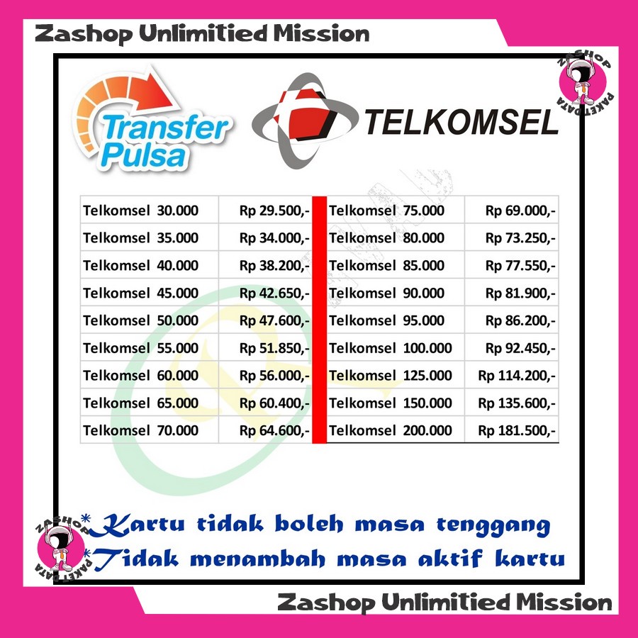 PULSA TRANSFER MURAH TELKOMSEL SIMPATI AS LOOP 25RB 30RB 50RB 100RB 150RB 200RB
